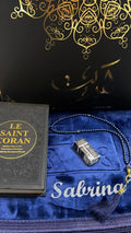 Coffret best seller ( coran , tapis personnalisé , musc et tasbih 📿)